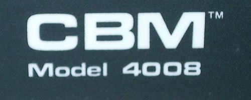 [CBM 4008 Typenschild]